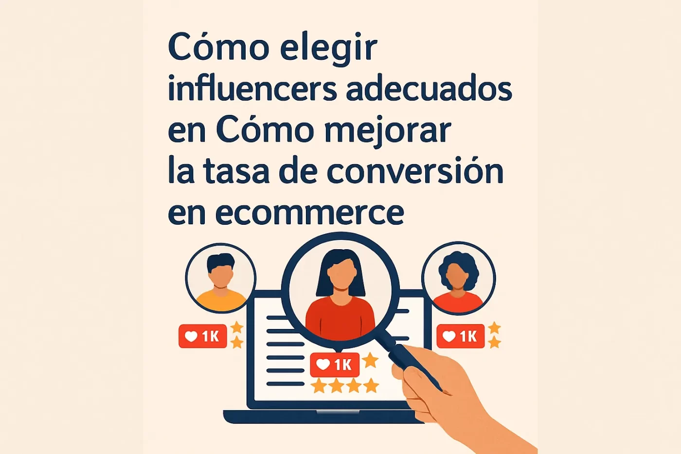 cómo elegir influencers adecuados en Cómo mejorar la tasa de conversión en ecommerce