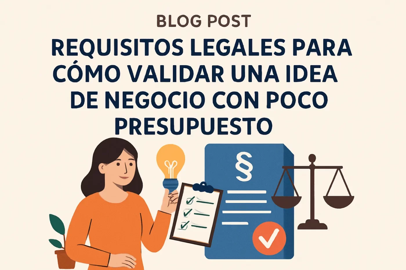 requisitos legales para Cómo validar una idea de negocio con poco presupuesto
