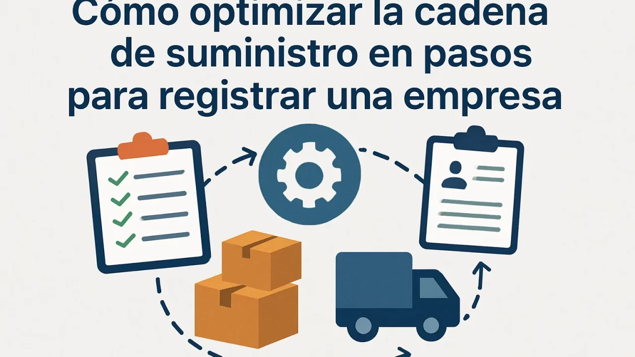 Cómo optimizar la cadena de suministro en pasos para registrar una empresa eficazmente