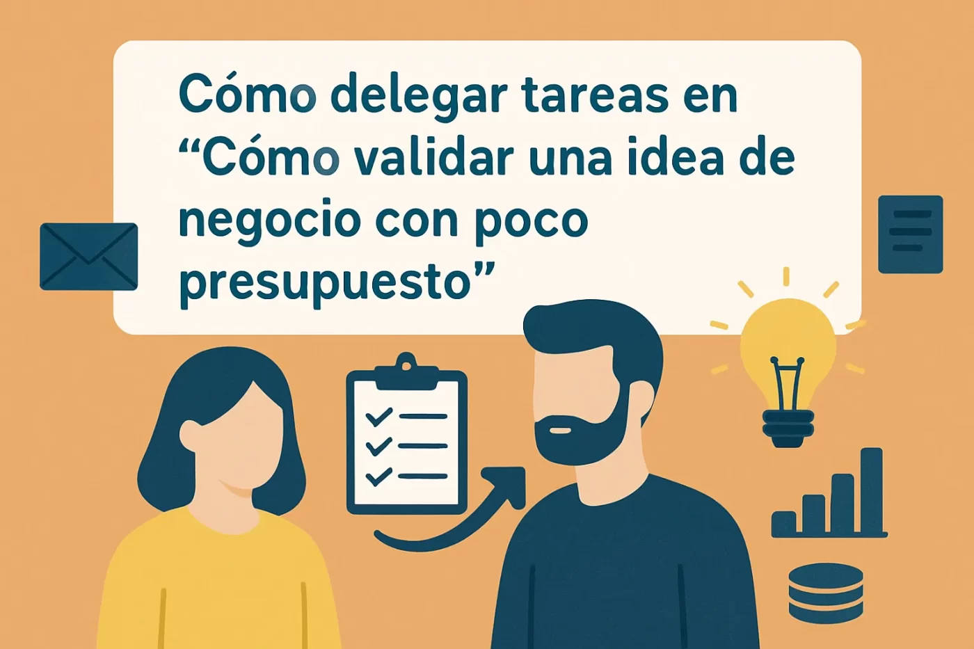 cómo delegar tareas en Cómo validar una idea de negocio con poco presupuesto