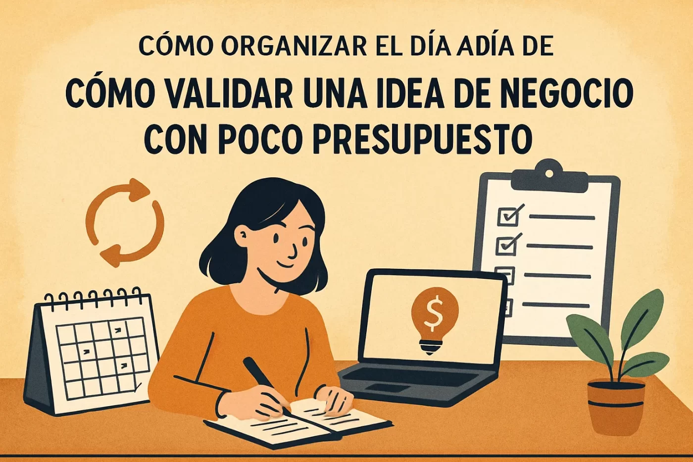 cómo organizar el día a día de Cómo validar una idea de negocio con poco presupuesto