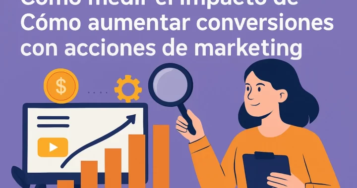 Cómo medir el impacto de cómo aumentar conversiones con acciones de marketing efectivas