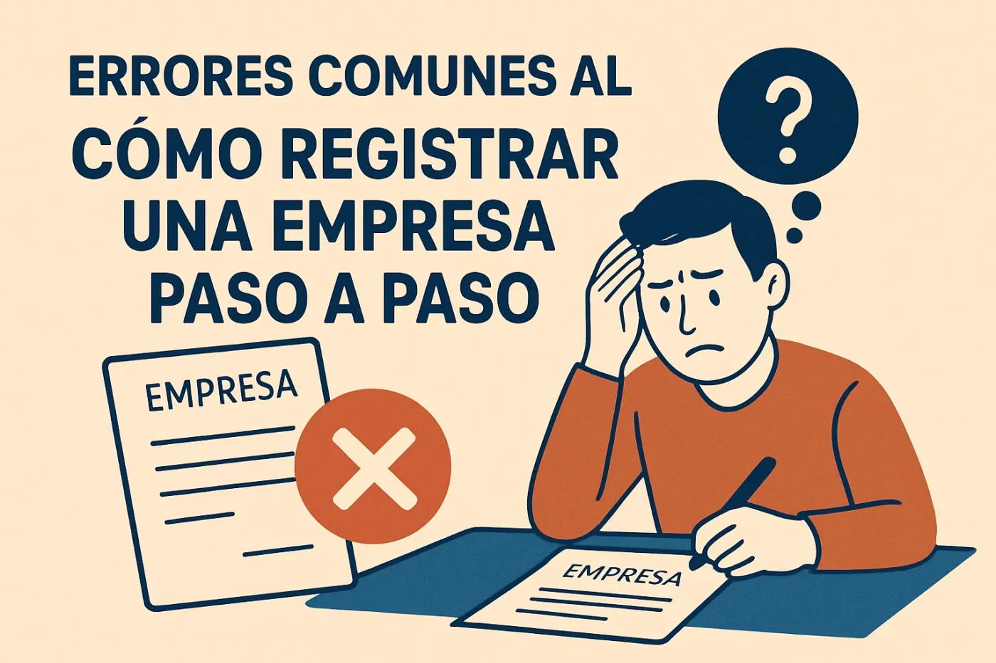 errores comunes al Cómo registrar una empresa paso a paso