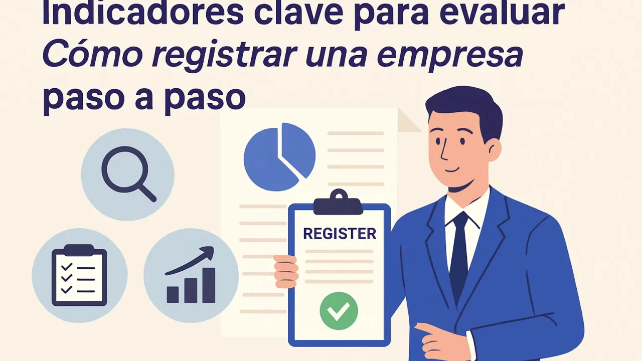 Indicadores clave para evaluar cómo registrar una empresa paso a paso de forma efectiva