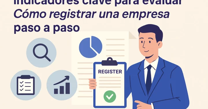 Indicadores clave para evaluar cómo registrar una empresa paso a paso de forma efectiva