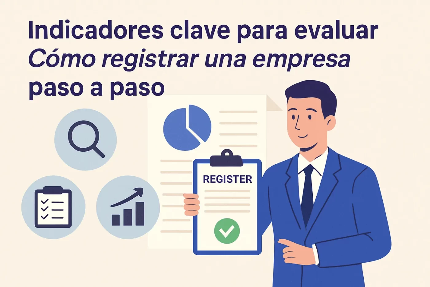 indicadores clave para evaluar Cómo registrar una empresa paso a paso