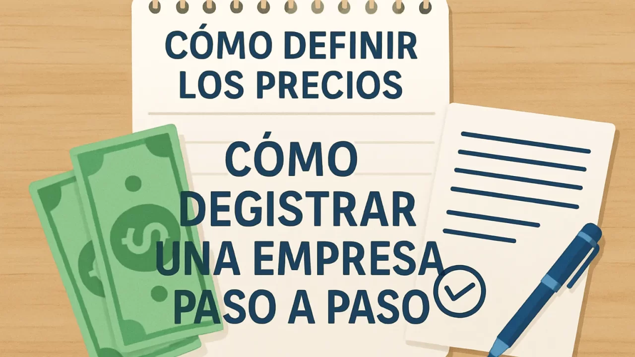 Cómo definir los precios de Cómo registrar una empresa paso a paso: guía completa y actualizada