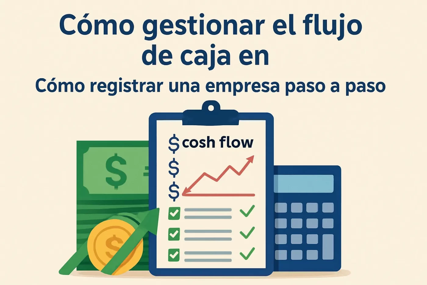 cómo gestionar el flujo de caja en Cómo registrar una empresa paso a paso
