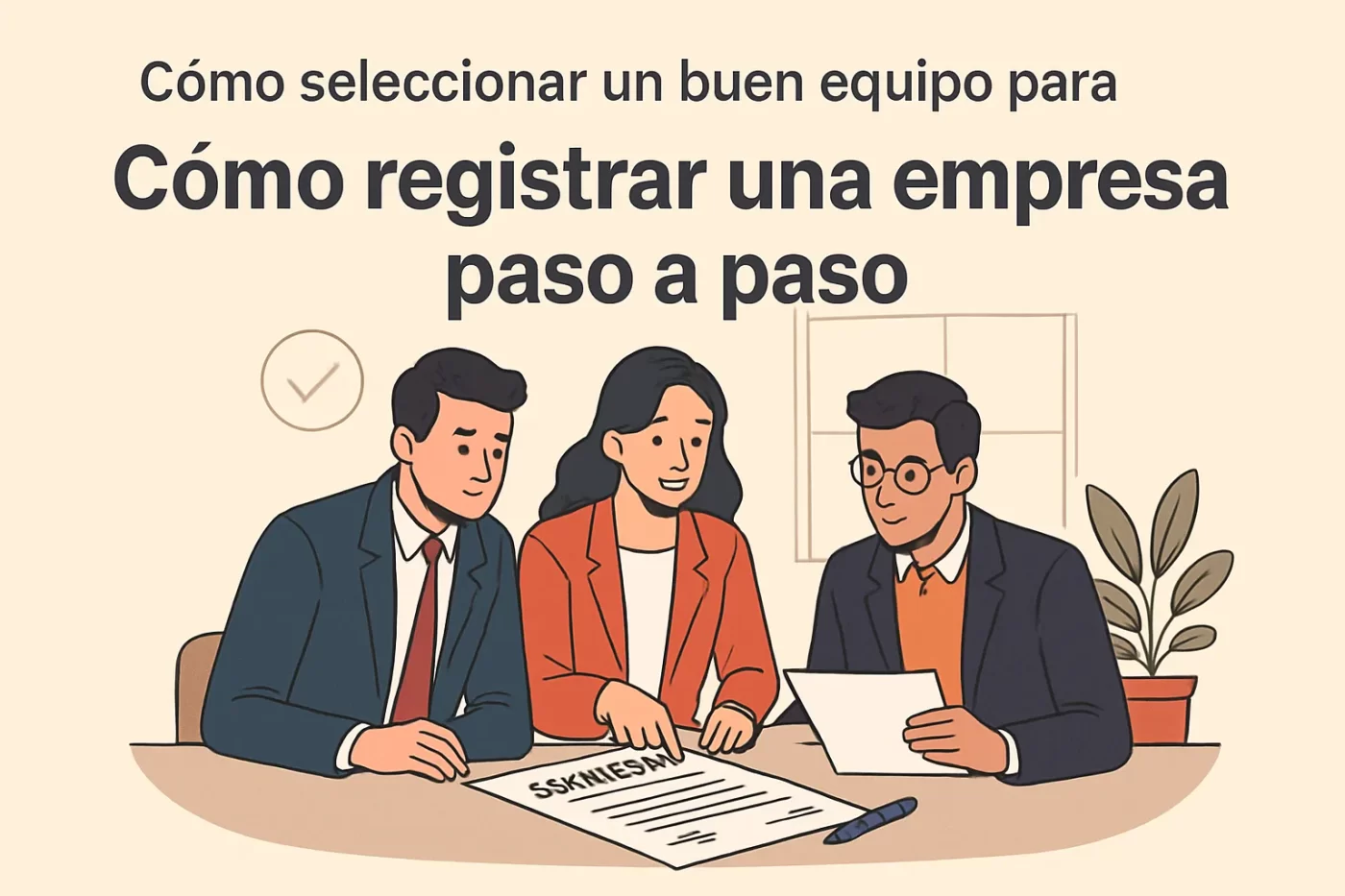 cómo seleccionar un buen equipo para Cómo registrar una empresa paso a paso