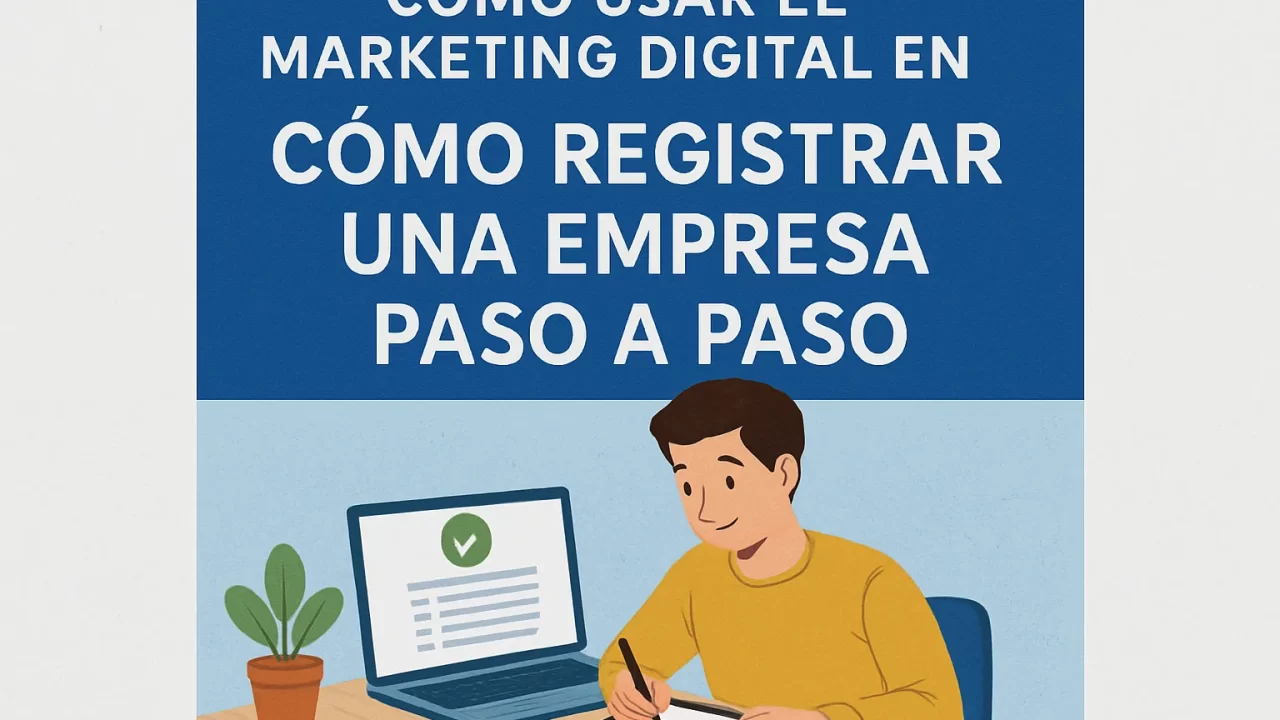 Cómo usar el marketing digital para registrar una empresa paso a paso: guía completa