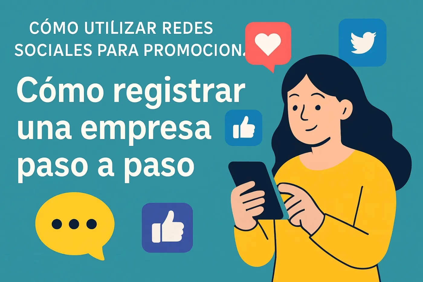cómo utilizar redes sociales para promocionar Cómo registrar una empresa paso a paso
