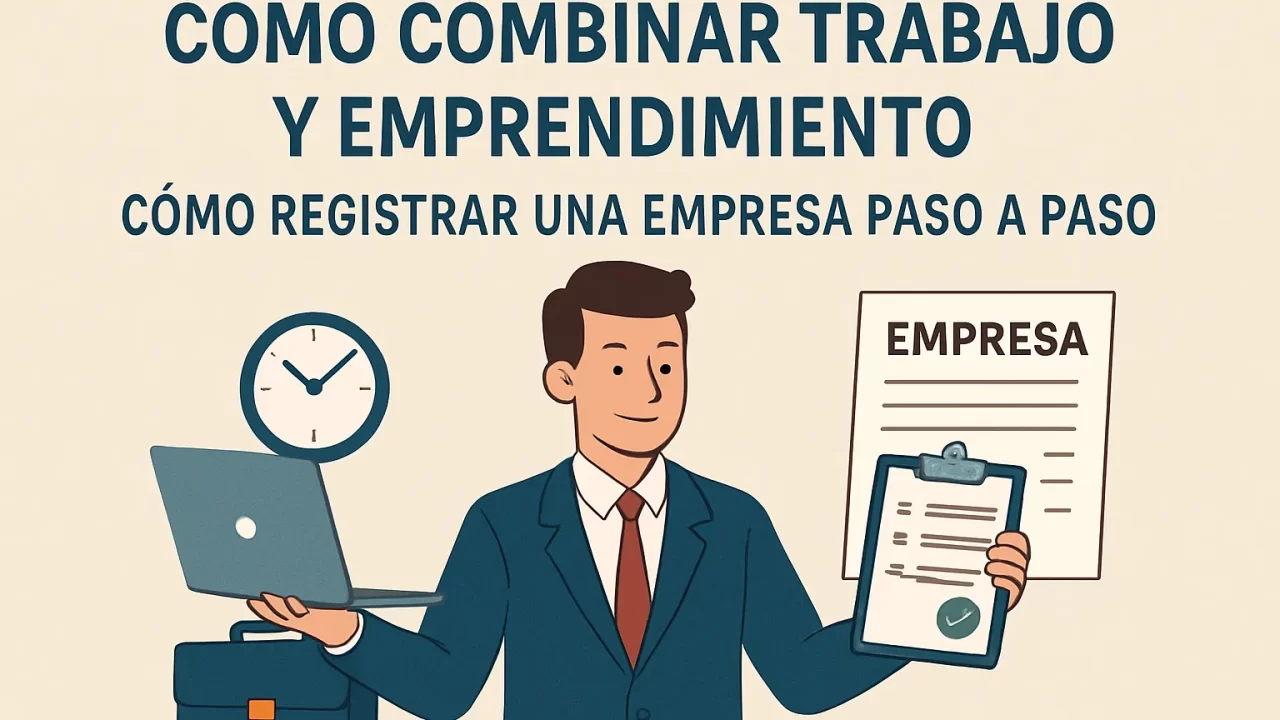 Cómo combinar trabajo y emprendimiento: guía paso a paso para registrar una empresa exitosamente