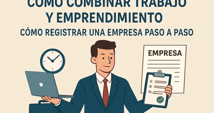 Cómo combinar trabajo y emprendimiento: guía paso a paso para registrar una empresa exitosamente