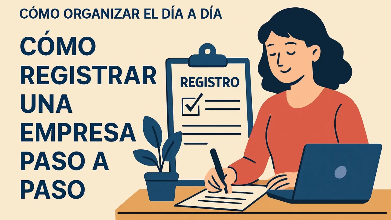 Cómo organizar el día a día para registrar una empresa paso a paso fácilmente