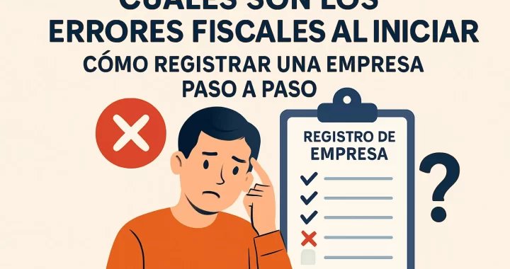Cuáles son los errores fiscales al iniciar y cómo registrar una empresa paso a paso