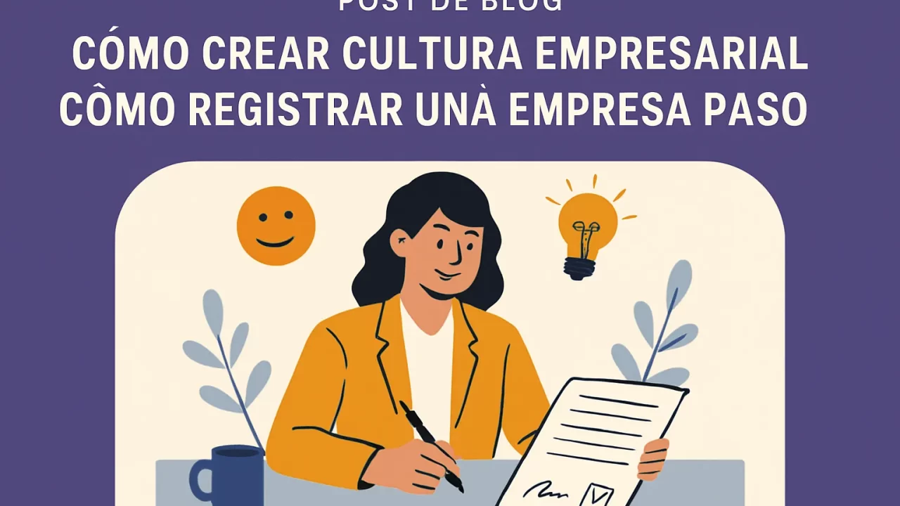 Cómo crear cultura empresarial al registrar una empresa paso a paso: guía completa