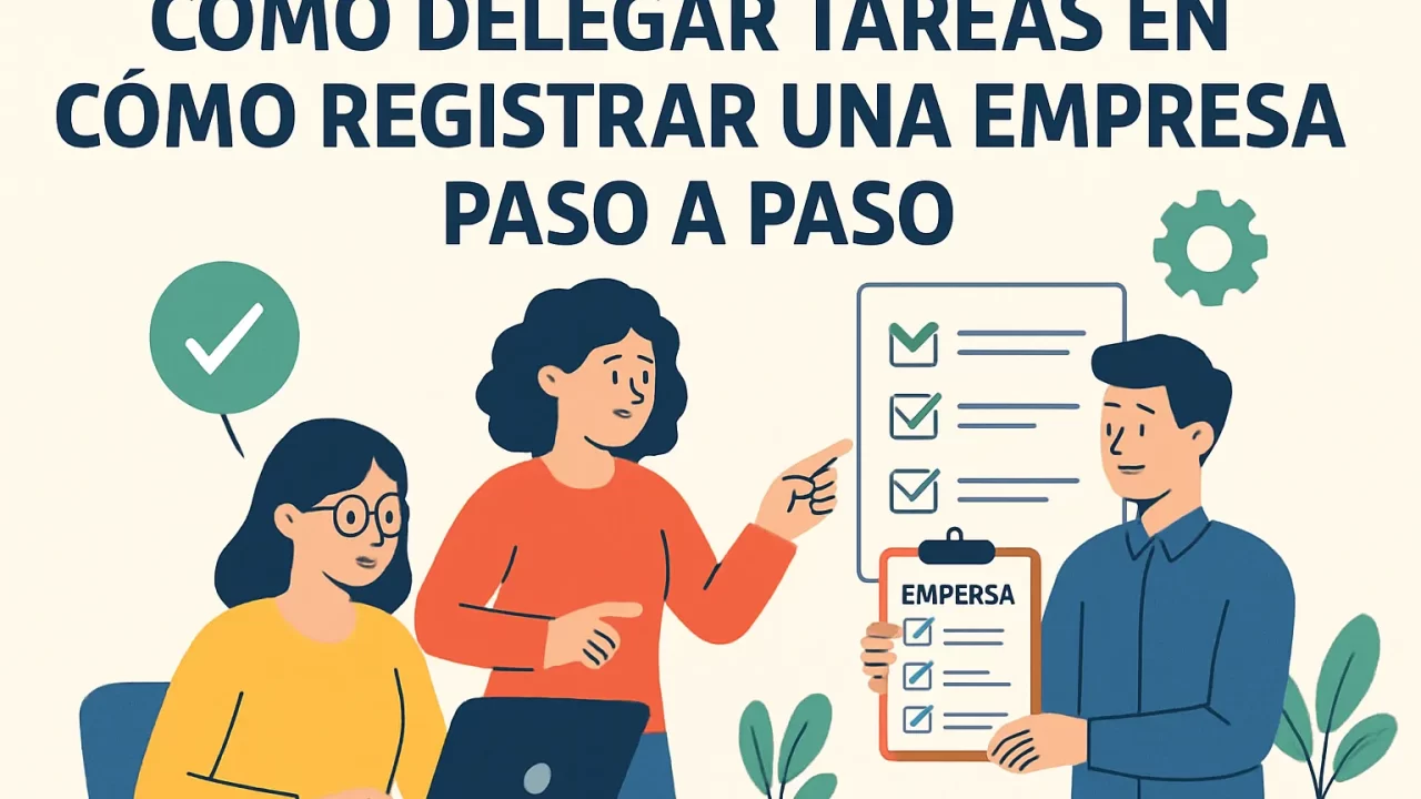 Cómo delegar tareas eficazmente al registrar una empresa paso a paso