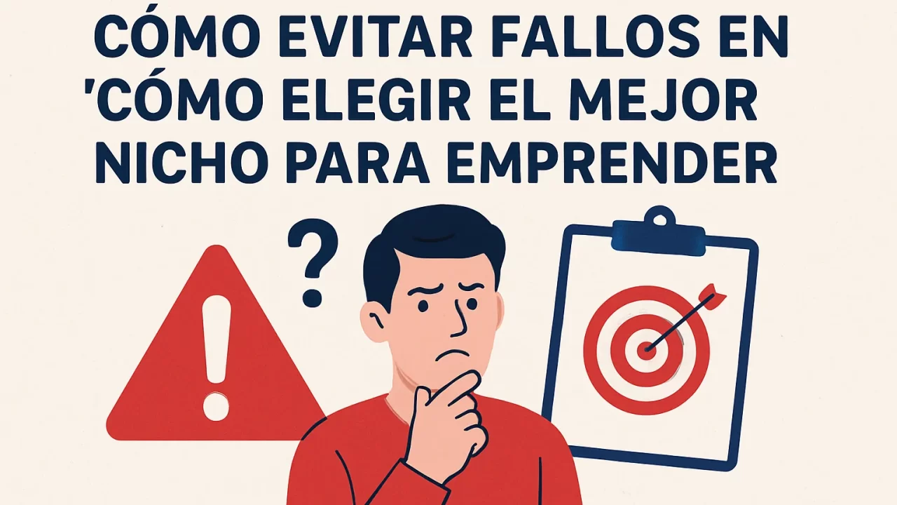 Cómo evitar fallos al elegir el mejor nicho para emprender exitosamente