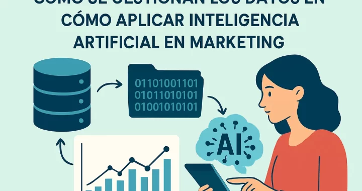 Cómo se gestionan los datos en cómo aplicar inteligencia artificial en marketing: guía completa