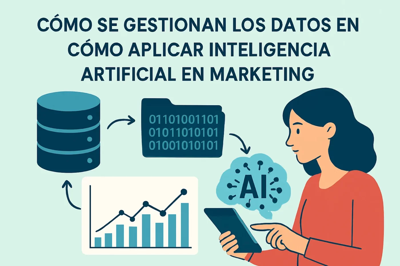 cómo se gestionan los datos en Cómo aplicar inteligencia artificial en marketing | PymesAutonomos.com