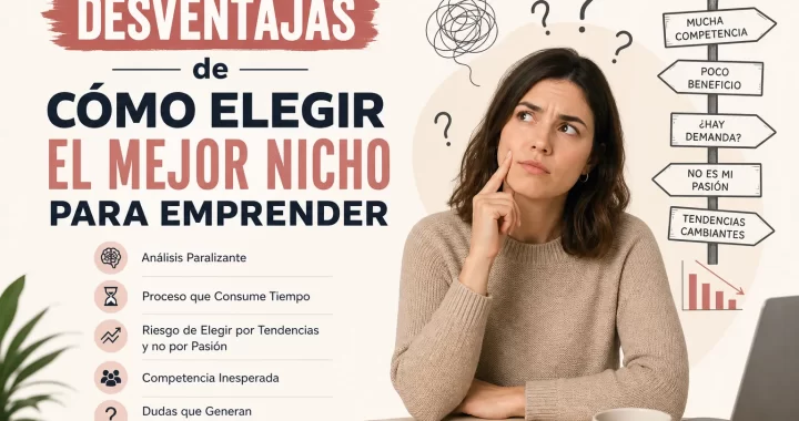 Desventajas de cómo elegir el mejor nicho para emprender: errores y riesgos