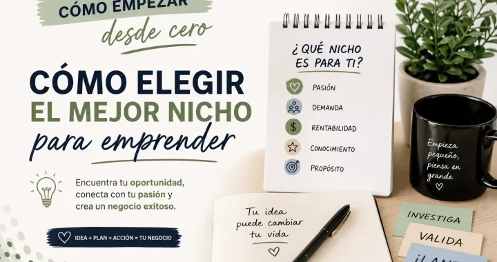 Cómo empezar desde cero: cómo elegir el mejor nicho para emprender (guía práctica)
