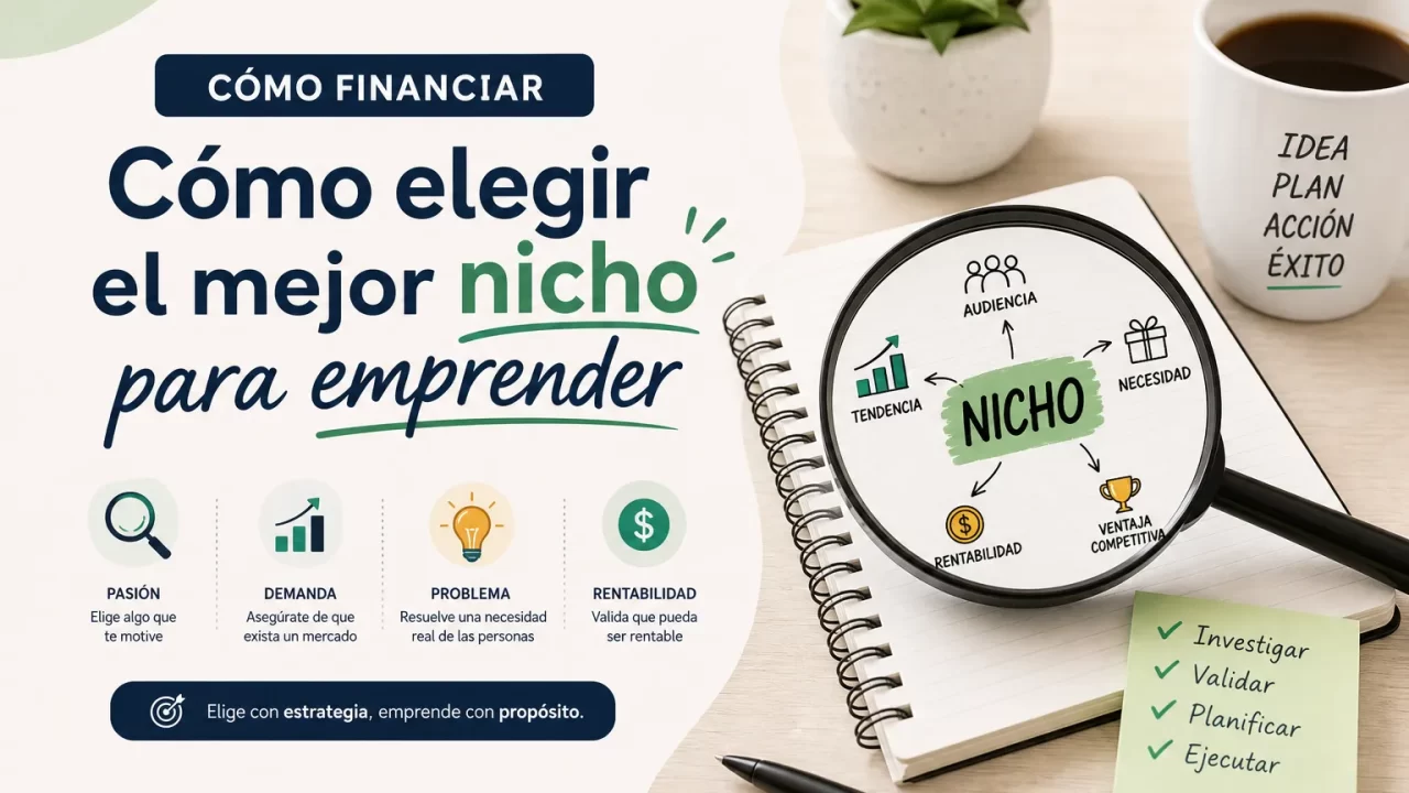 Cómo financiar tu emprendimiento y cómo elegir el mejor nicho para emprender: guía definitiva