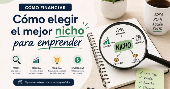 Cómo financiar tu emprendimiento y cómo elegir el mejor nicho para emprender: guía definitiva