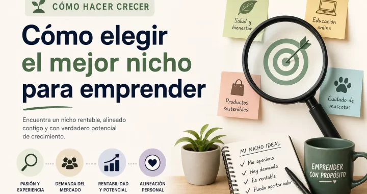 Cómo elegir el mejor nicho para emprender y hacer crecer tu negocio