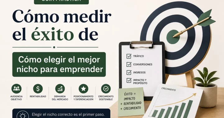 Cómo medir el éxito de Cómo elegir el mejor nicho para emprender: KPIs y métricas clave