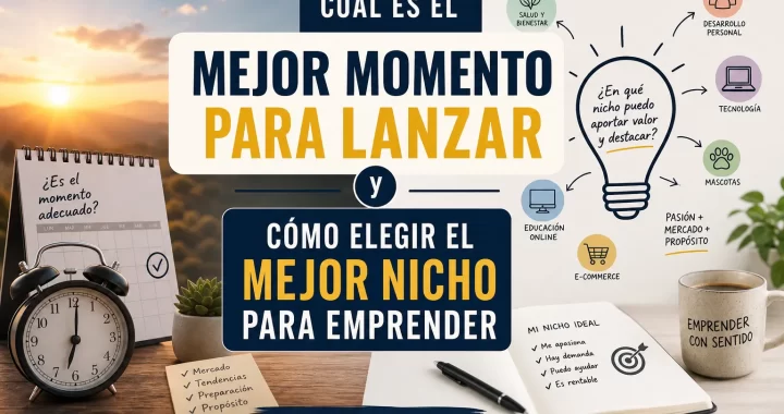 ¿Cuál es el mejor momento para lanzar? Cómo elegir el mejor nicho para emprender y triunfar