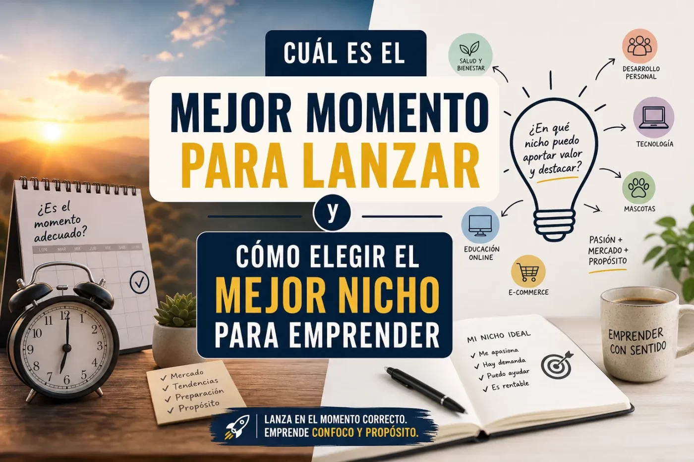 cuál es el mejor momento para lanzar Cómo elegir el mejor nicho para emprender | PymesAutonomos.com