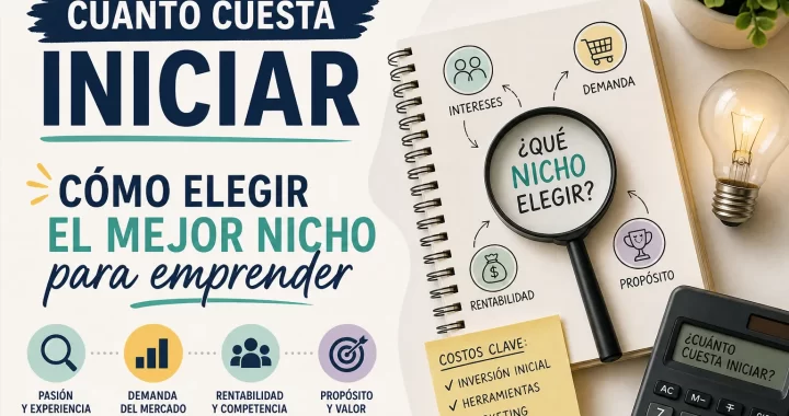 Cuánto cuesta iniciar y cómo elegir el mejor nicho para emprender