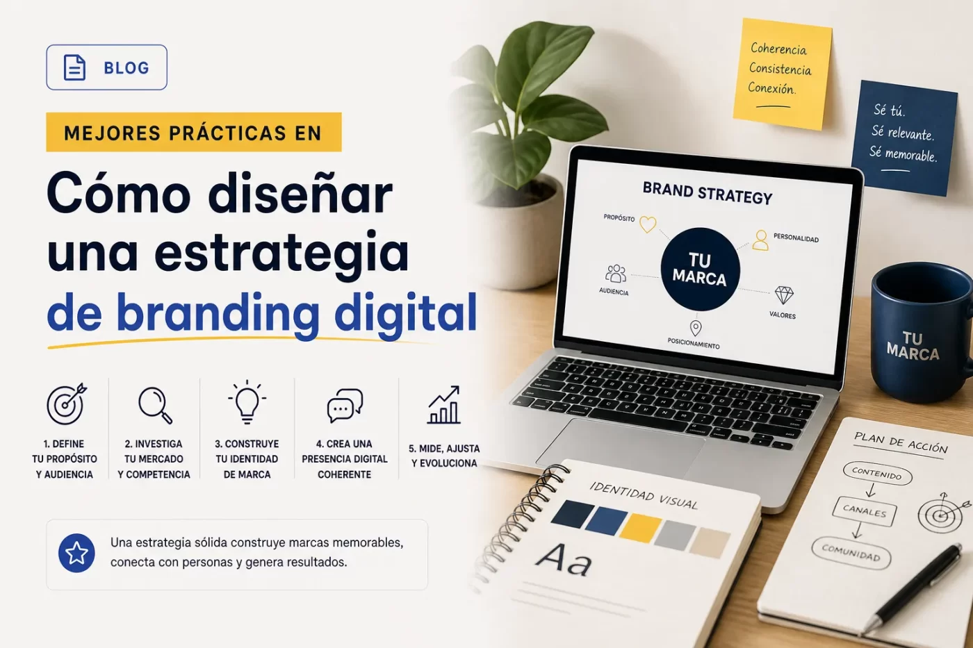mejores prácticas en Cómo diseñar una estrategia de branding digital | PymesAutonomos.com