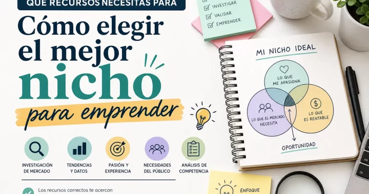 Qué recursos necesitas para elegir el mejor nicho para emprender — Guía práctica