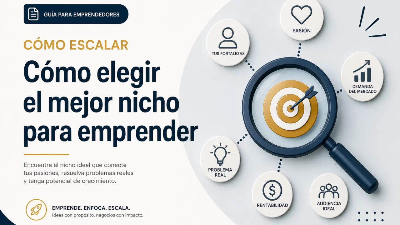 Cómo elegir el mejor nicho para emprender y cómo escalar tu proyecto