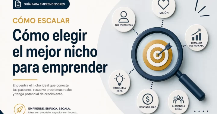 Cómo elegir el mejor nicho para emprender y cómo escalar tu proyecto