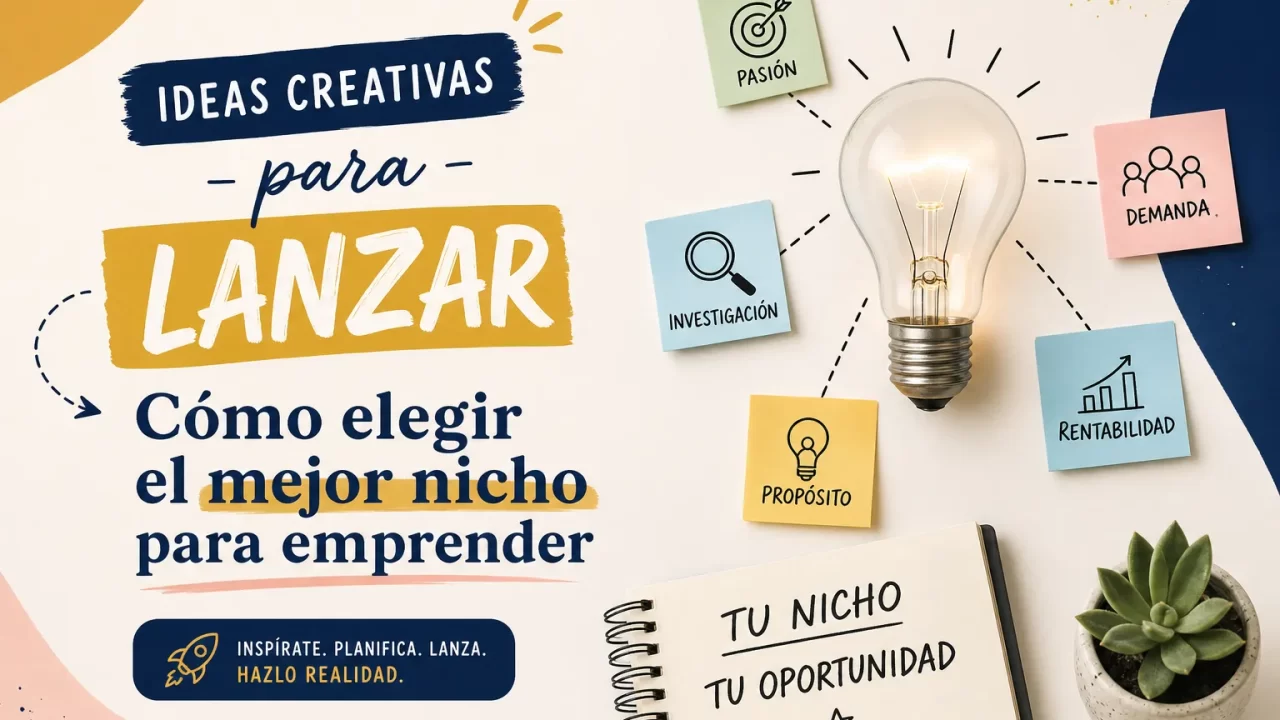 Ideas creativas para lanzar: cómo elegir el mejor nicho para emprender