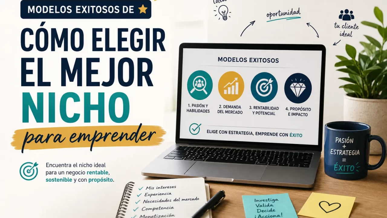 Modelos exitosos de cómo elegir el mejor nicho para emprender: guía práctica