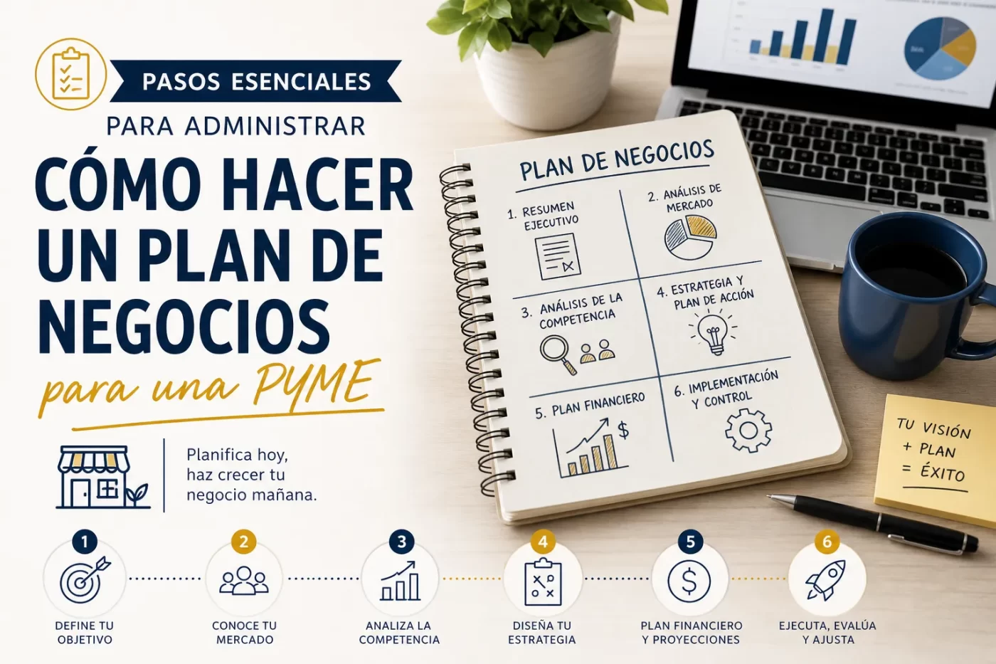 pasos-esenciales-para-administrar-Como-hacer-un-plan-de-negocios-para-una-PYME | PymesAutonomos.com pasos esenciales para administrar Cómo hacer un plan de negocios para una PYME | PymesAutonomos.com