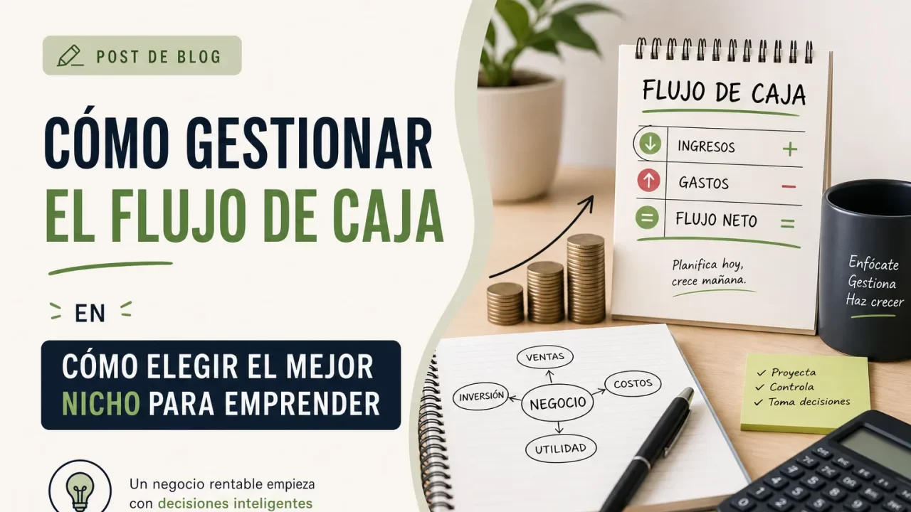 Cómo gestionar el flujo de caja en Cómo elegir el mejor nicho para emprender: guía práctica y estrategias