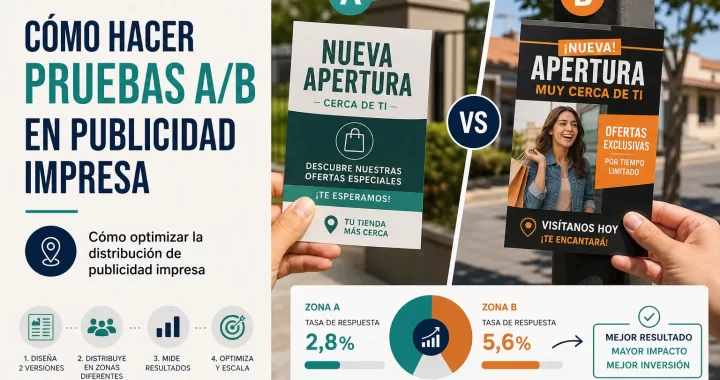 Cómo hacer pruebas A/B en publicidad impresa y optimizar la distribución