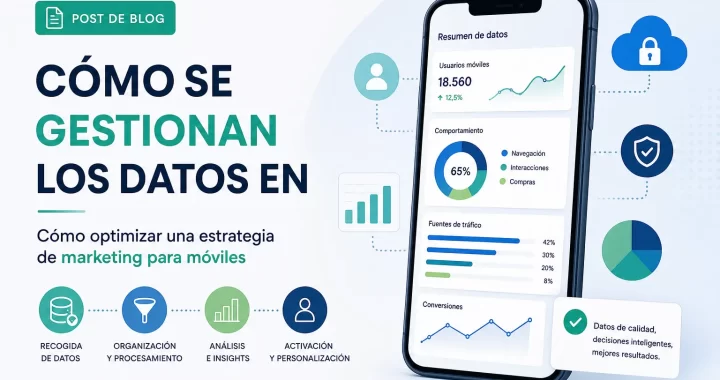 Cómo se gestionan los datos en Cómo optimizar una estrategia de marketing para móviles: guía práctica