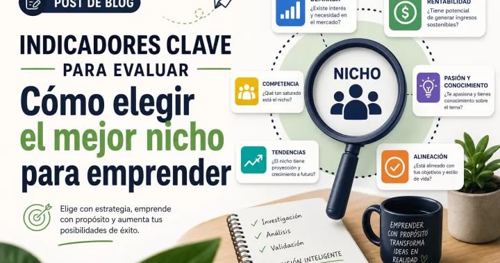 Indicadores clave para evaluar: cómo elegir el mejor nicho para emprender