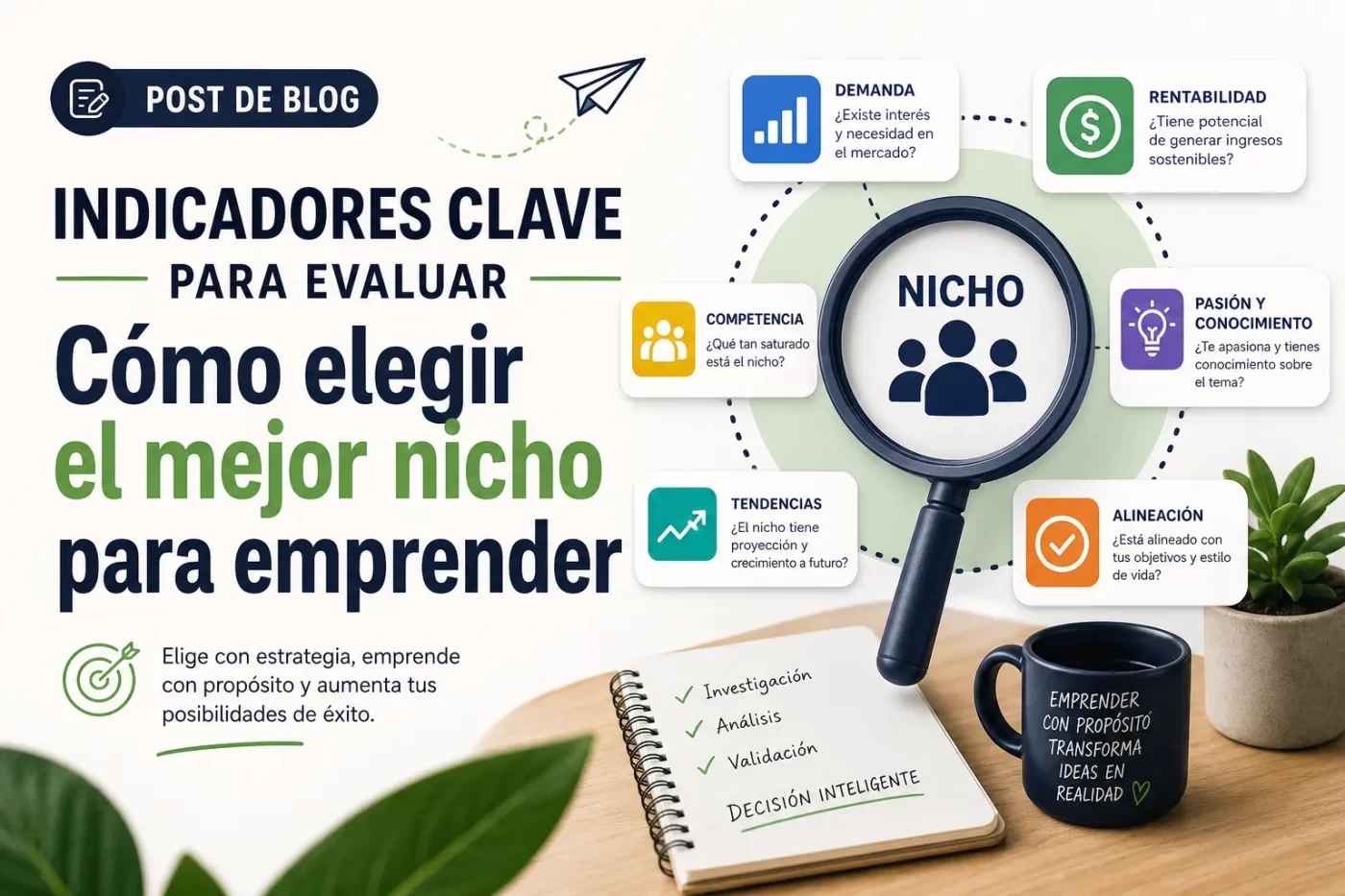indicadores clave para evaluar Cómo elegir el mejor nicho para emprender | PymesAutonomos.com